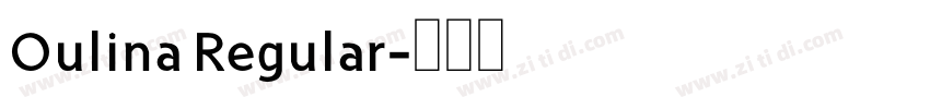 Oulina Regular字体转换